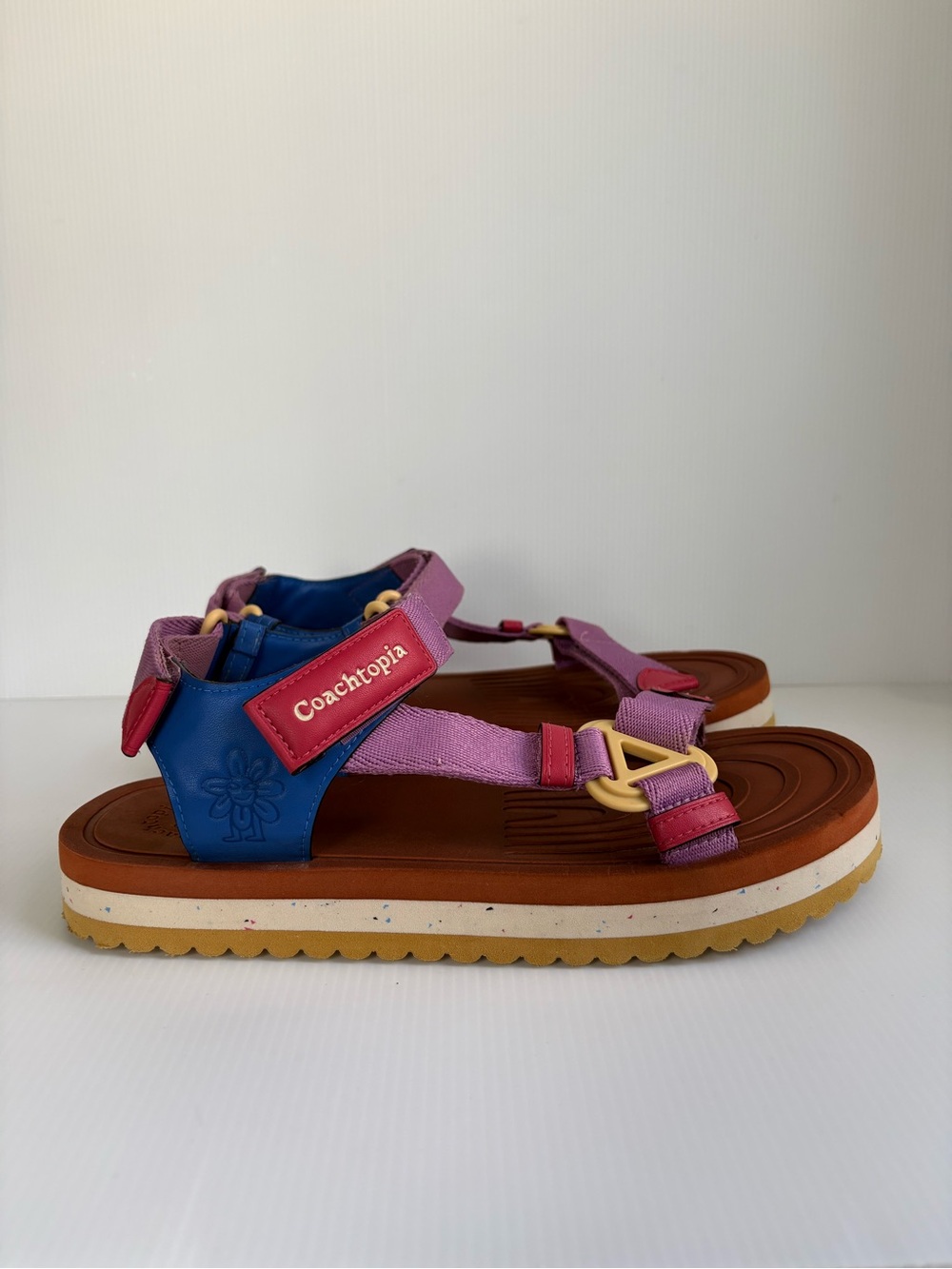 Coachtopia Strappy Sandals Size 9 Multicolor  EUC